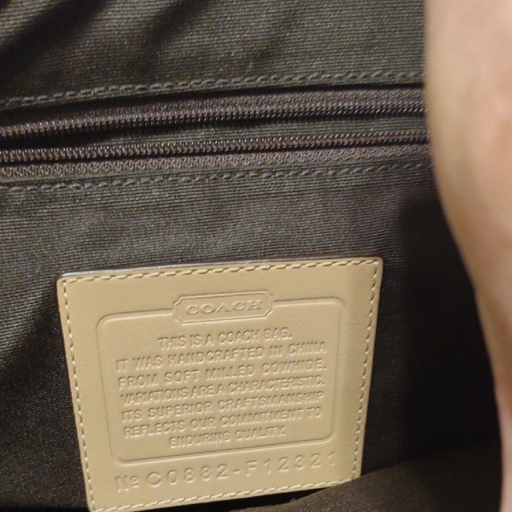 Coach Men's Dark Brown Leather Bag